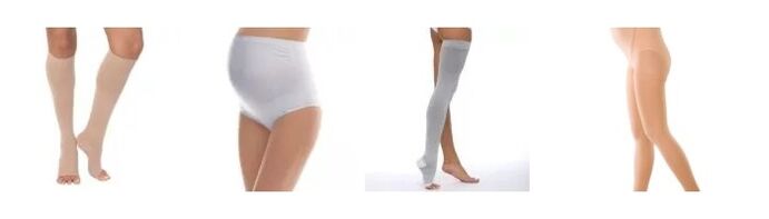 Vêtements de compression pour varices pendant la grossesse.